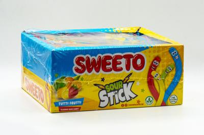 Мармелад SWEETO"SOUR STICK"  TUTTI-FRUTTI (Кислые палочки Тутти-фрутти) 35 грамм